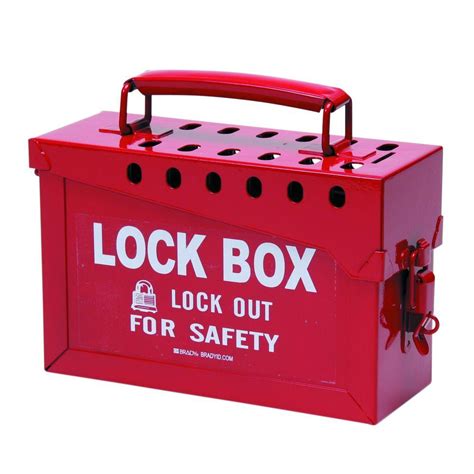 steel door lock box|lockable metal storage boxes.